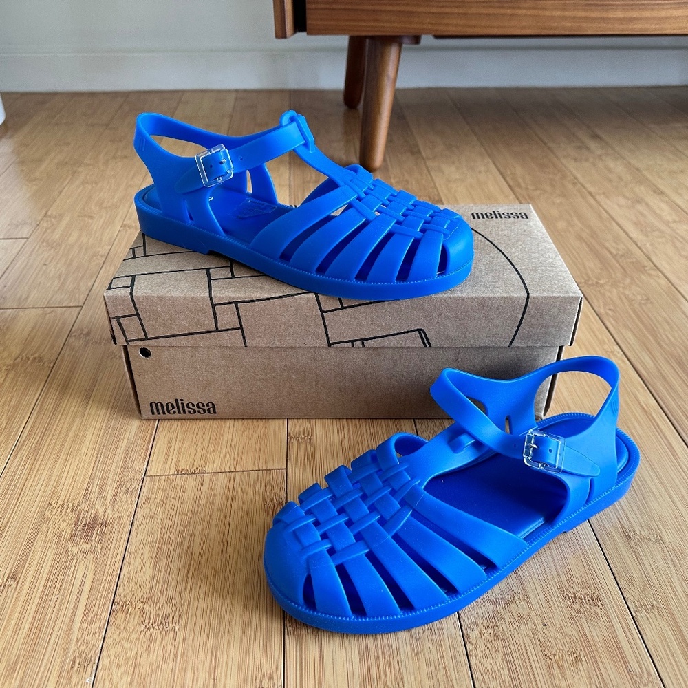 Melissa Possession Jelly Sandal in Matte Blue